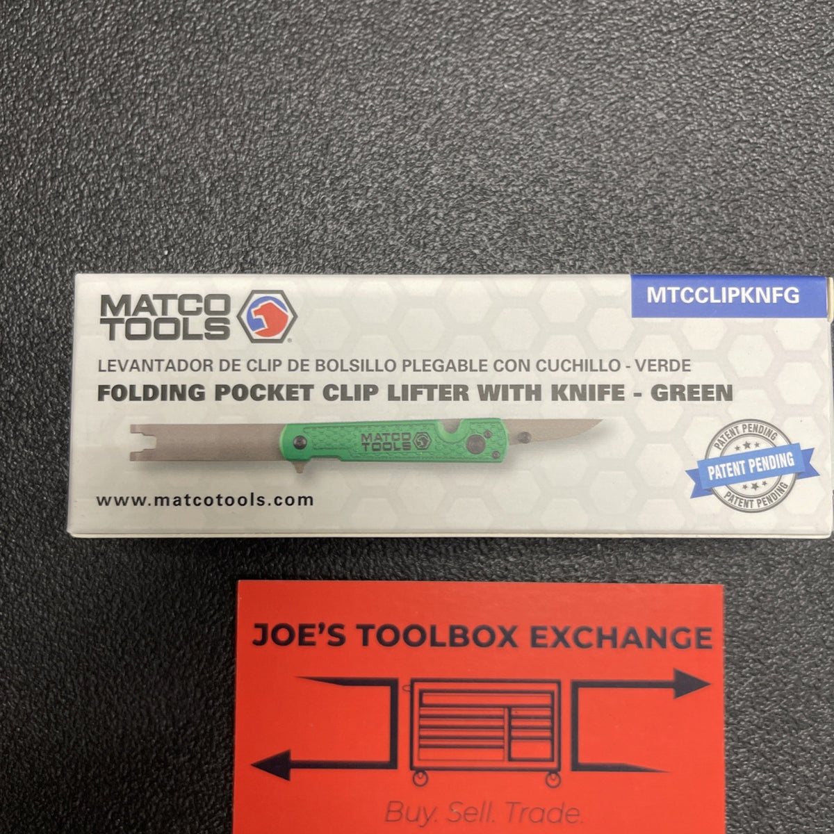 Matco Tools Green. Folding Panel Clip Lifter Popper Pocket Knife MTCCLIPKNFG