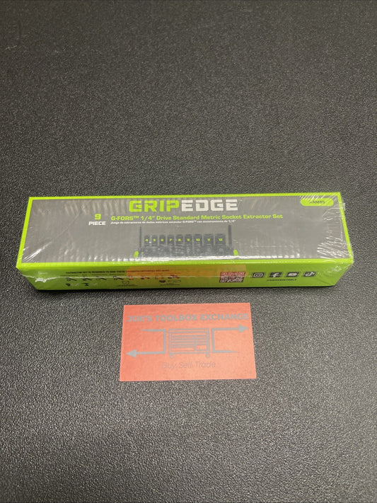 Gripedge XAM9S 9 Pc 1/4" Dr Metric RPT  Socket Extractor Set Grip Edge XAM9S