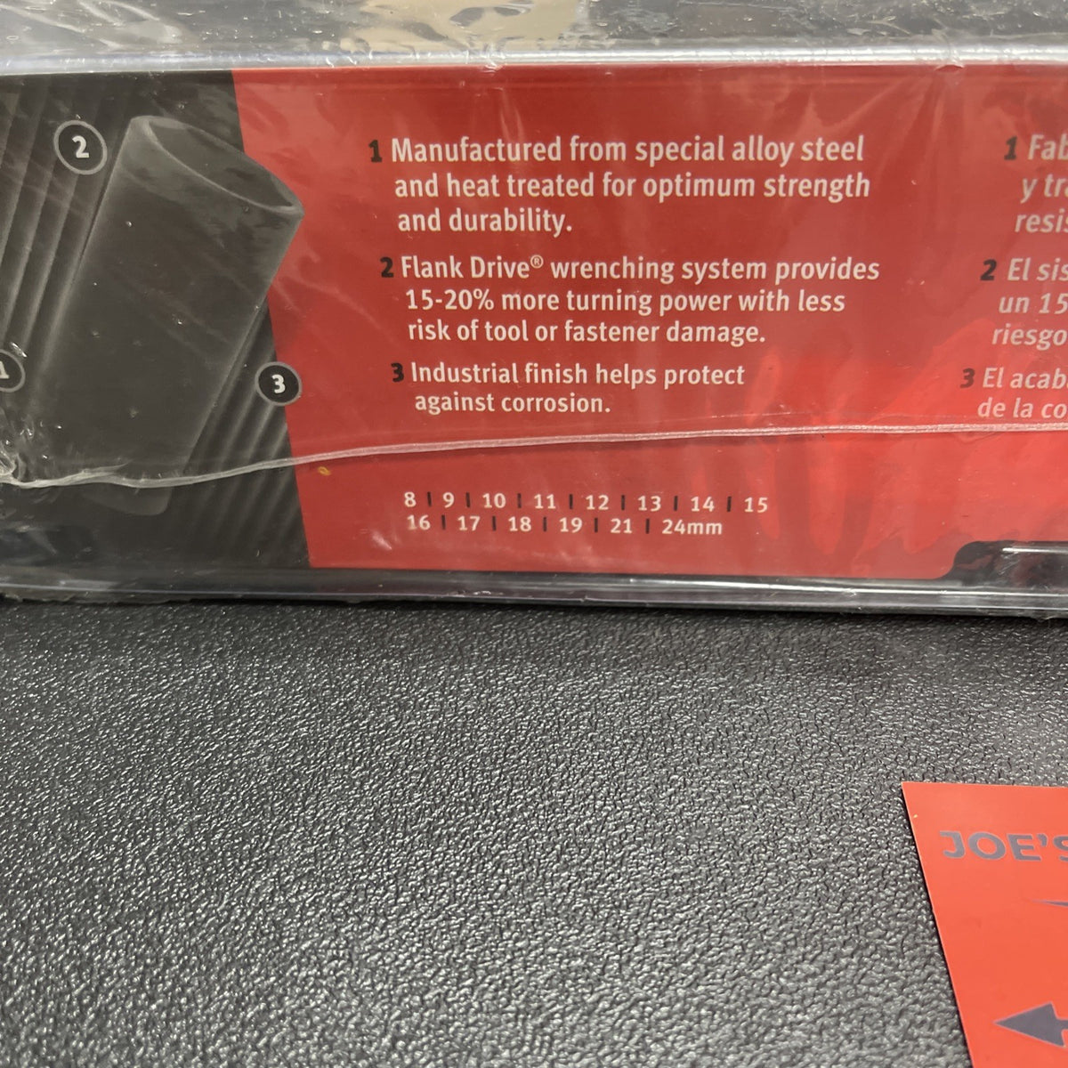 Snap-on Tools NEW 3/8” 14pc 6-Point METRIC DEEP Impact Socket Set 214SIMFMYA