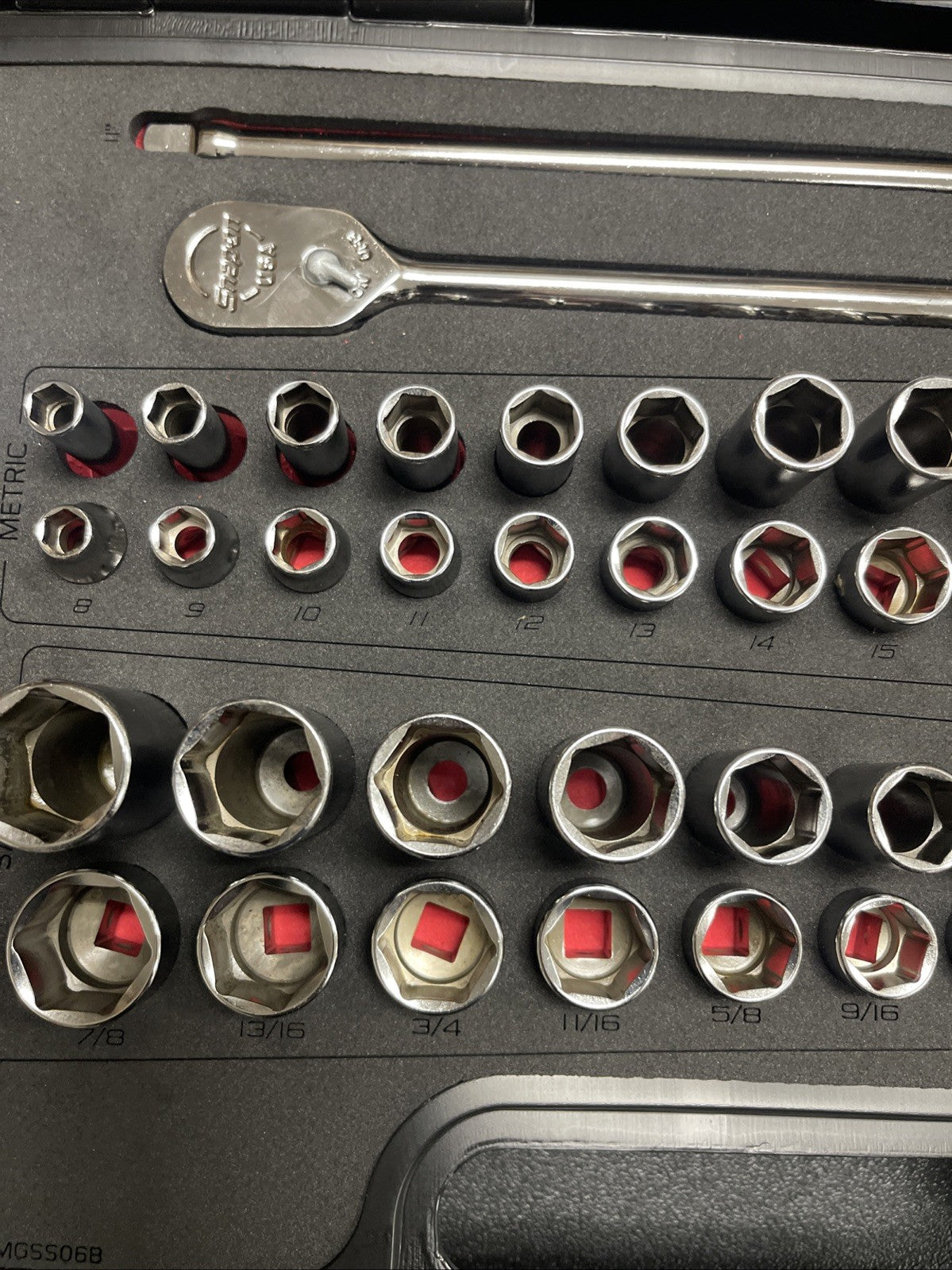 Snap On 51 pc 3/8" Drive 6 Point  Metric SAE General Service Set 251FSMBFR NEW