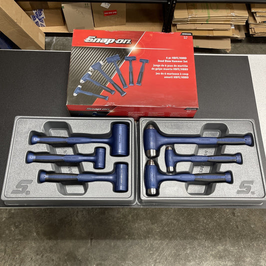 SNAP ON TOOL HBFEBD106 MB PWR BLUE Dead Blow Hammers 6Pc Ball Peen 16, 32, 56oz+