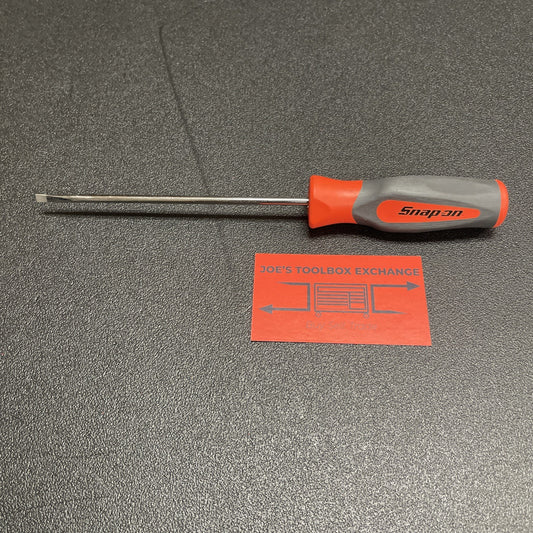  Snap-on Tools ORANGE Hard Handle 3/16" Flat Cabinet Tip Screwdriver  SHD146