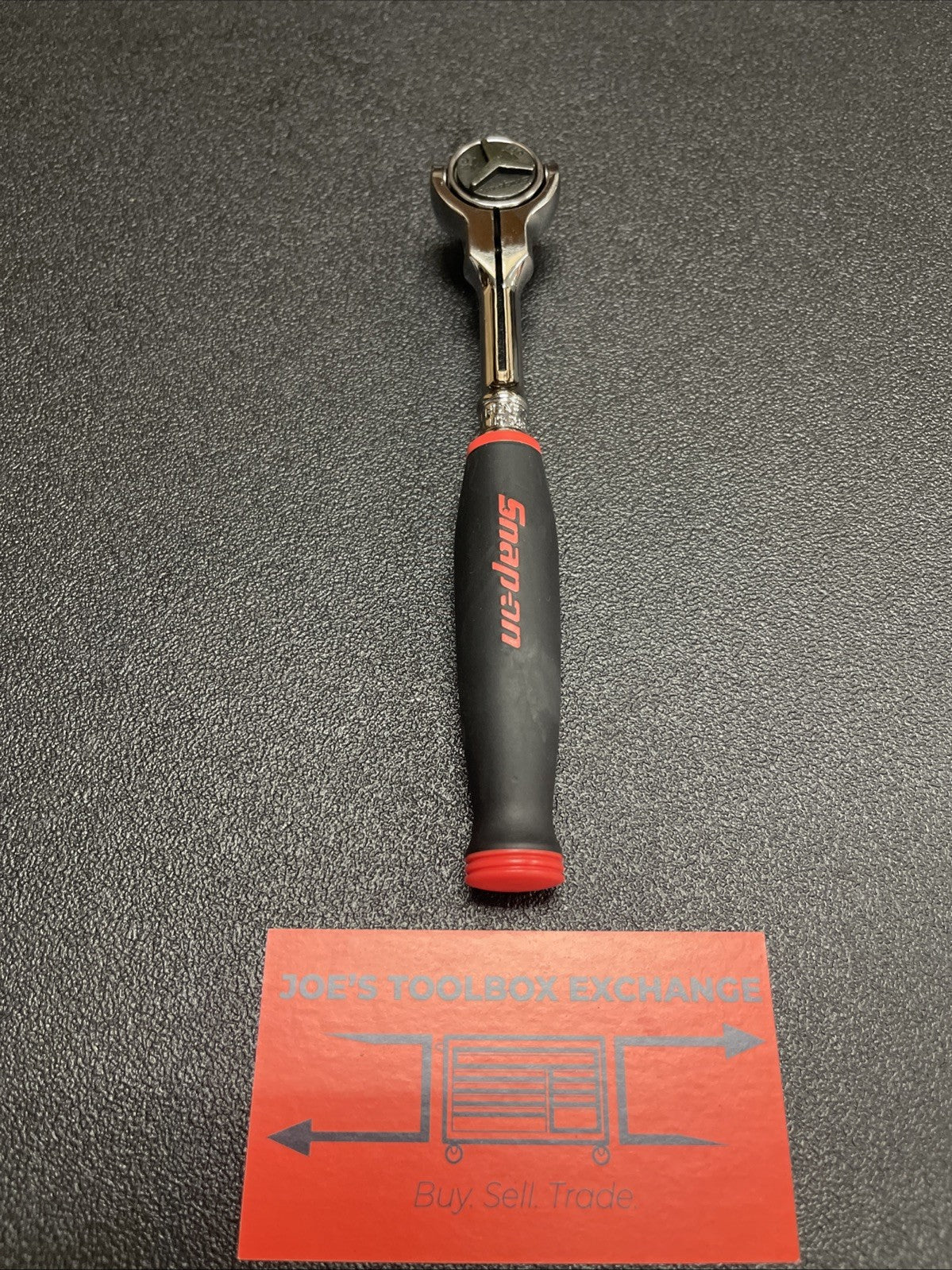 Snap-on Tools USA NEW RED 3/8” Drive Compact Round Head Swivel Ratchet FHCNF72