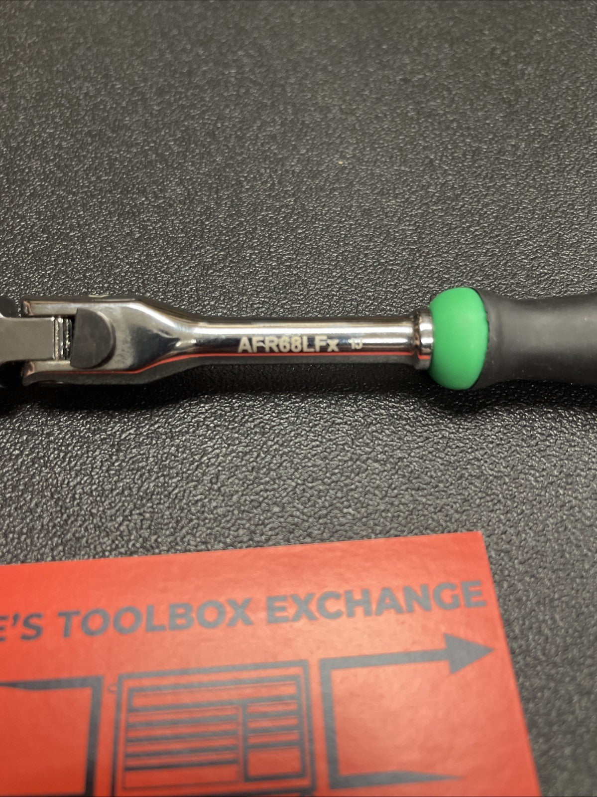 NEW! Matco Tools AFR68LFG 1/4” Locking Flex Head Ratchet 7-3/4” Green