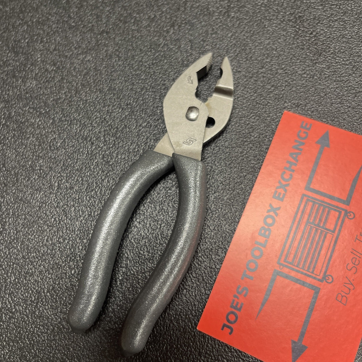 Snap-on Tools DARK TITANIUM Soft Grip Mini FlankJaw Slip Joint Pliers HJ44BCFDT