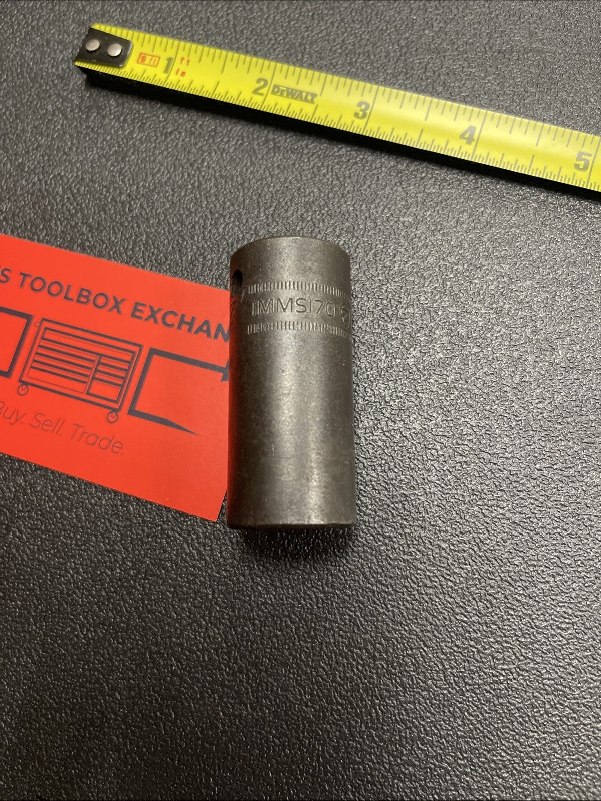 Snap-on Tools USA 1/2" Drive 17mm Metric SEMI DEEP 6pt Impact Socket IMMS170