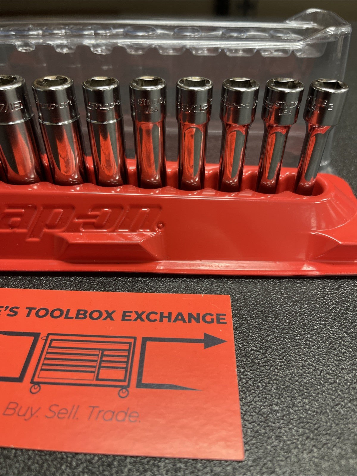 Snap-on Tools USA NEW 10-Piece 1/4" Drive 12-POINT SAE Deep Socket Set 110STMDY