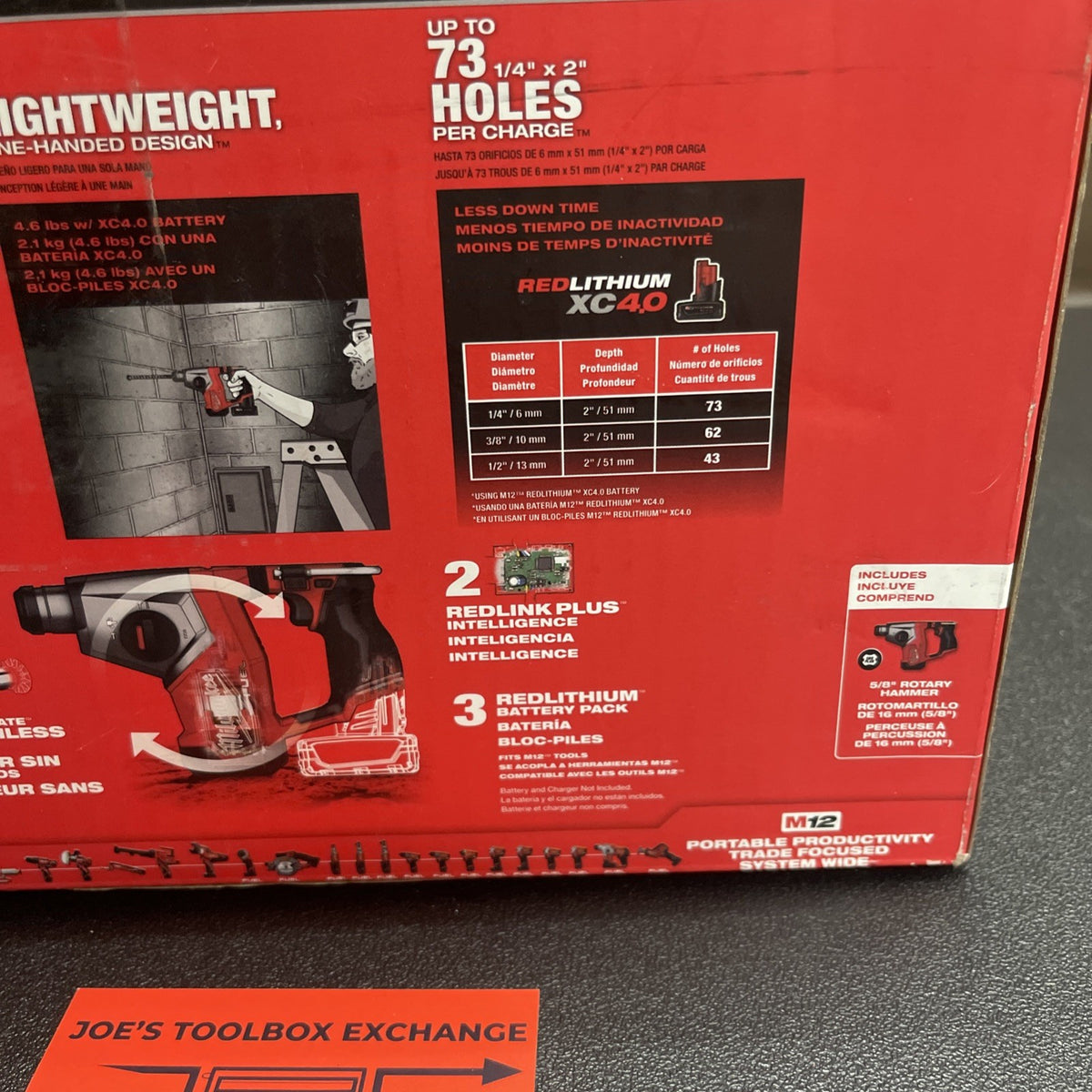 Milwaukee 2508-20 M12 FUEL 5/8" SDS Plus Rotary Hammer