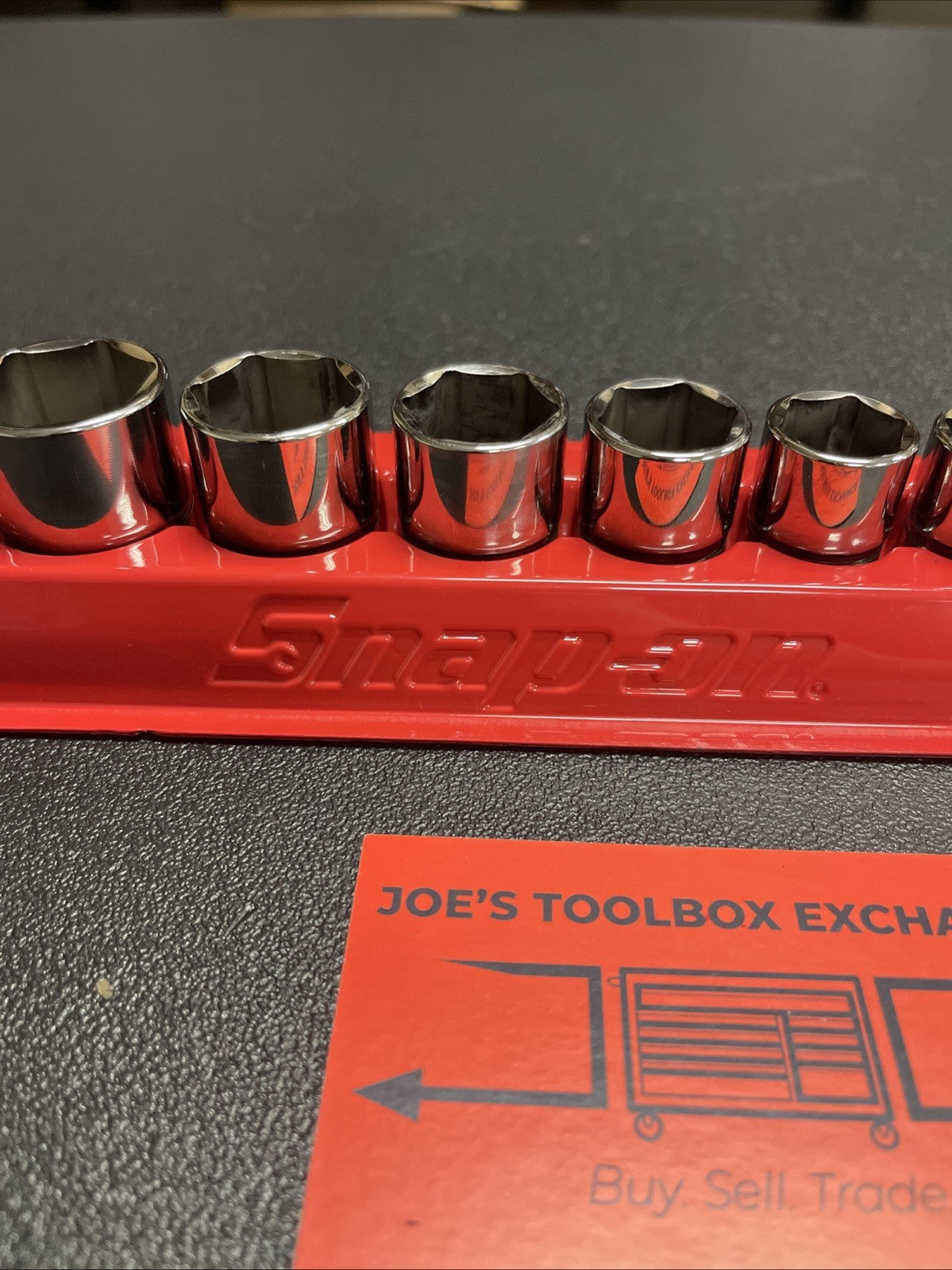 Snap-on 14pc 214FSY 3/8” Drive SAE shallow Socket Set  1/4” To 1” 6 Point Chrome