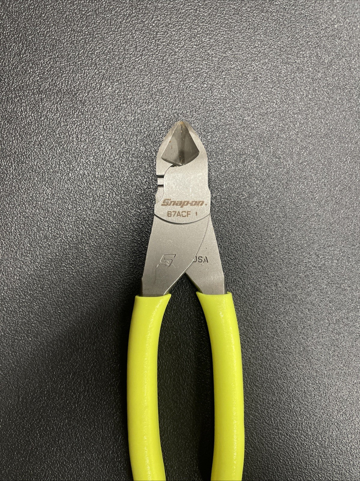 Snap-on Tools USA NEW HI VIS Soft Grip 7" Diagonal Cutter Pliers 87ACFHV