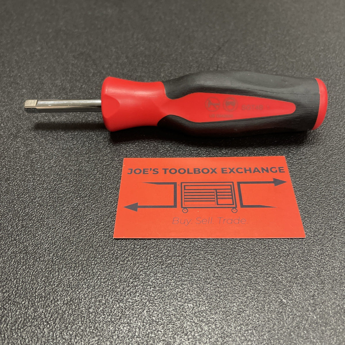 Snap-on Tools USA NEW RED 1/4" Drive Soft Grip Standard Shank Driver SGT4B