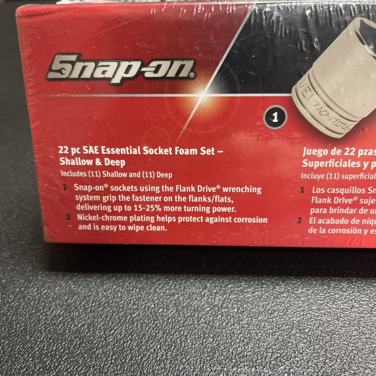 Snap-on 253gss05fmb 53 pc 3/8” essential metric sae sockets ratchets extensions