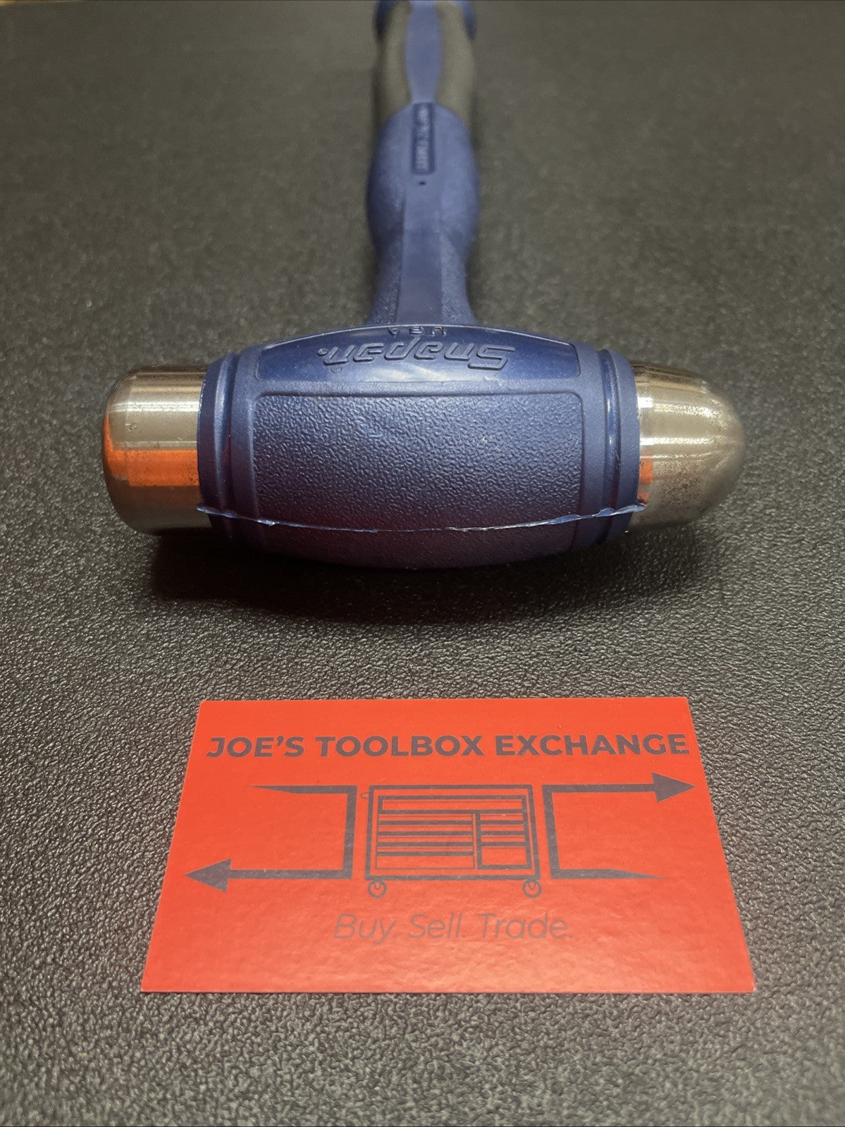 Snap-on Tools USA 24oz/680g POWER BLUE Soft Grip Dead Blow Hammer HBBD24MB