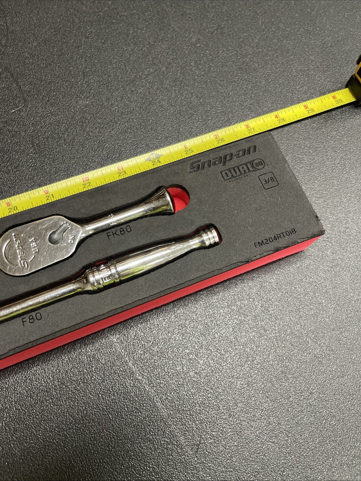 Snap-on 204RT01FR 3/8" Drive Ratchet Set Pro-fi Red FK80 F80 FL80 FLL80