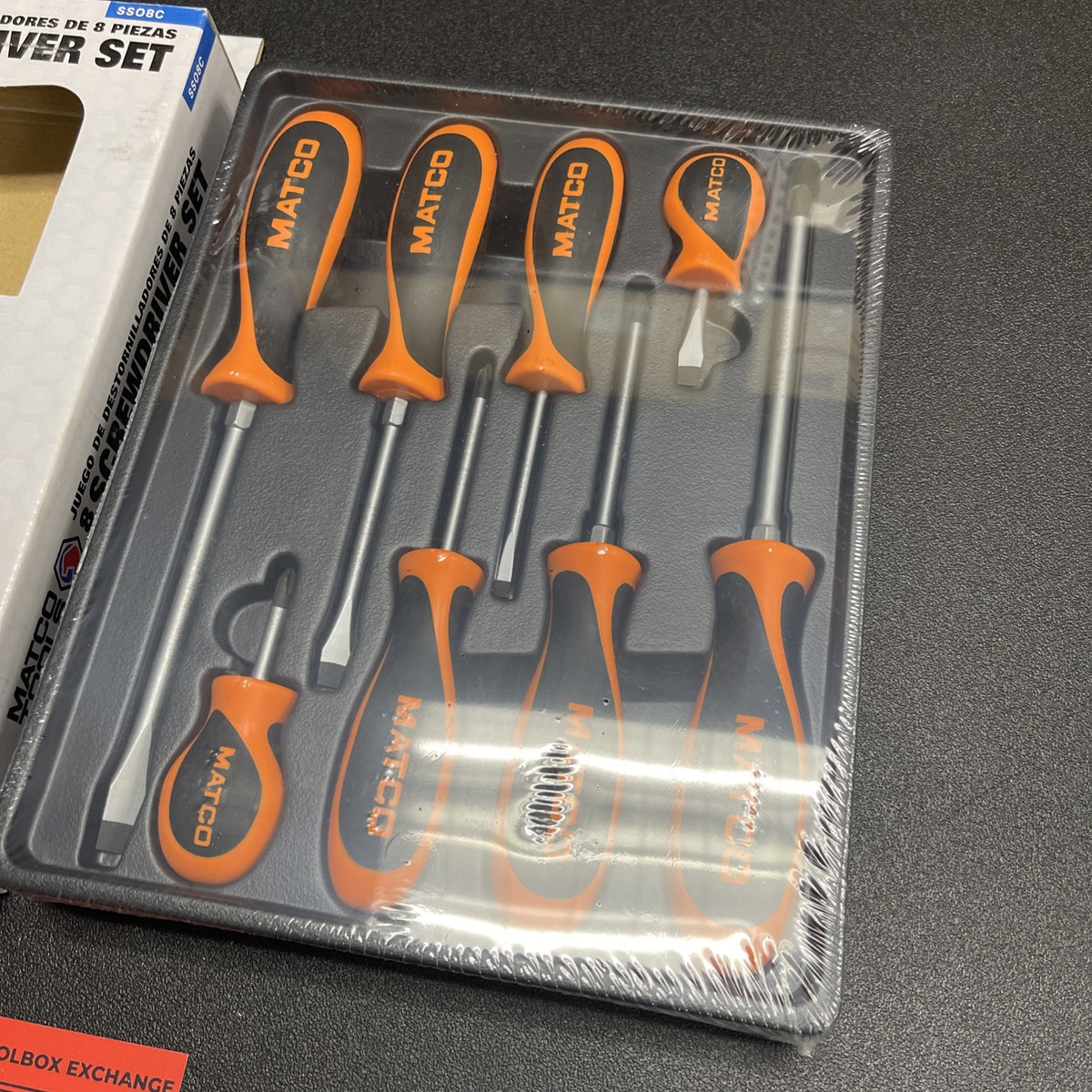 BRAND NEW (Orange) Matco Tool 8 piece screwdriver set SSO8C