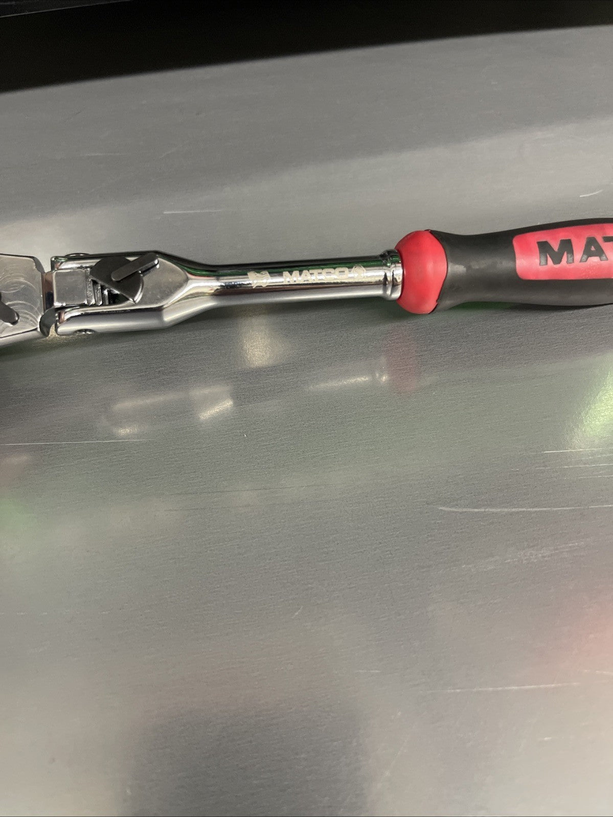 NEW! Matco Tools AFR68LFR 1/4” Locking Flex Head Ratchet 7-3/4” Red