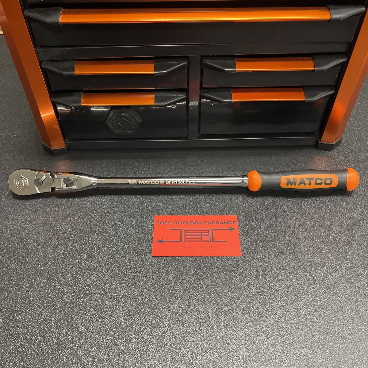 Matco NEW 3/8” Dr. Flex Head Ratchet BFR158LFx BFR158LFM ORANGE 15-1/2” 88 Tooth