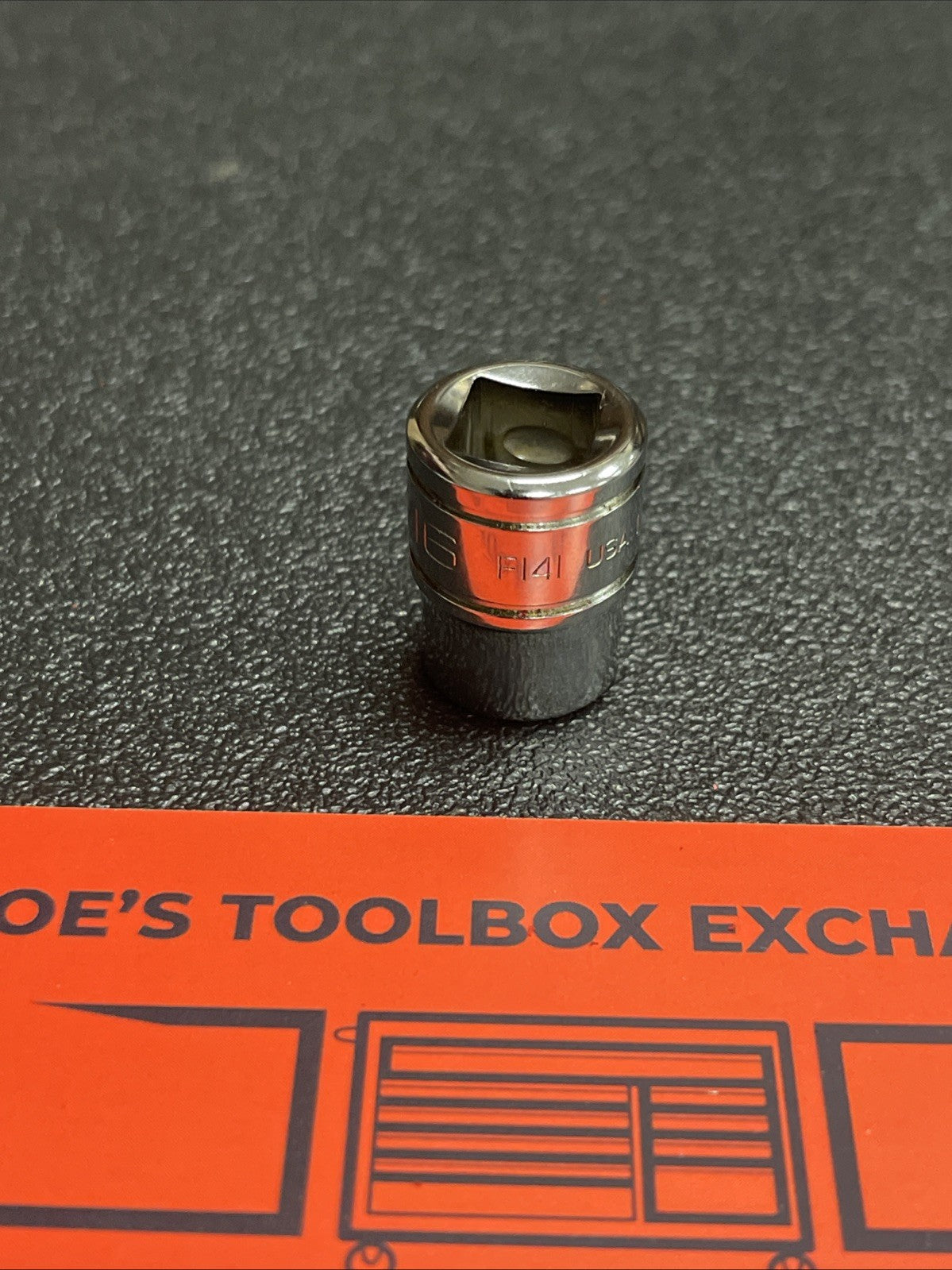 Snap-On Tools USA NEW 3/8" Drive 7/16" SAE 12 Point Shallow Chrome Socket F141
