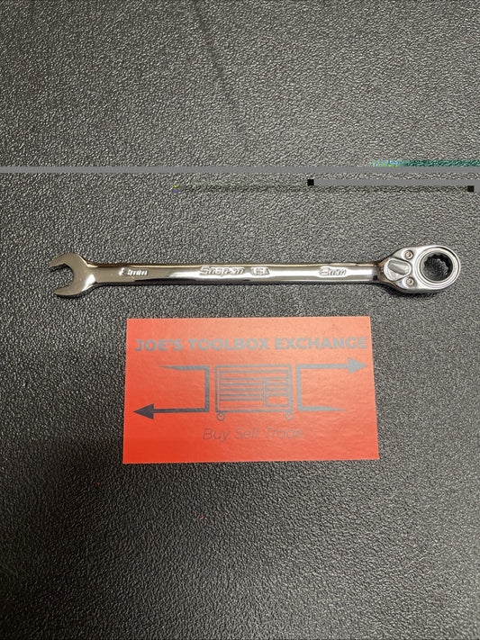 Snap-on Tools USA NEW 8mm Metric Reversible Ratcheting Combo Wrench SOXRRM8A
