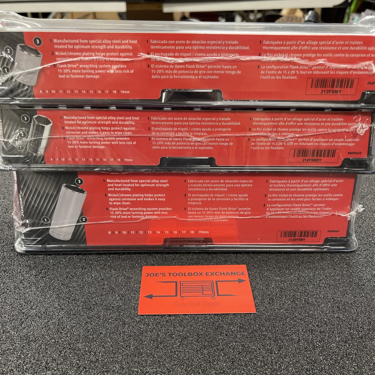 Snap-on Tools USA NEW 36pc 3/8" Drive Metric 6PT Shallow Semi & Deep MASTER SET