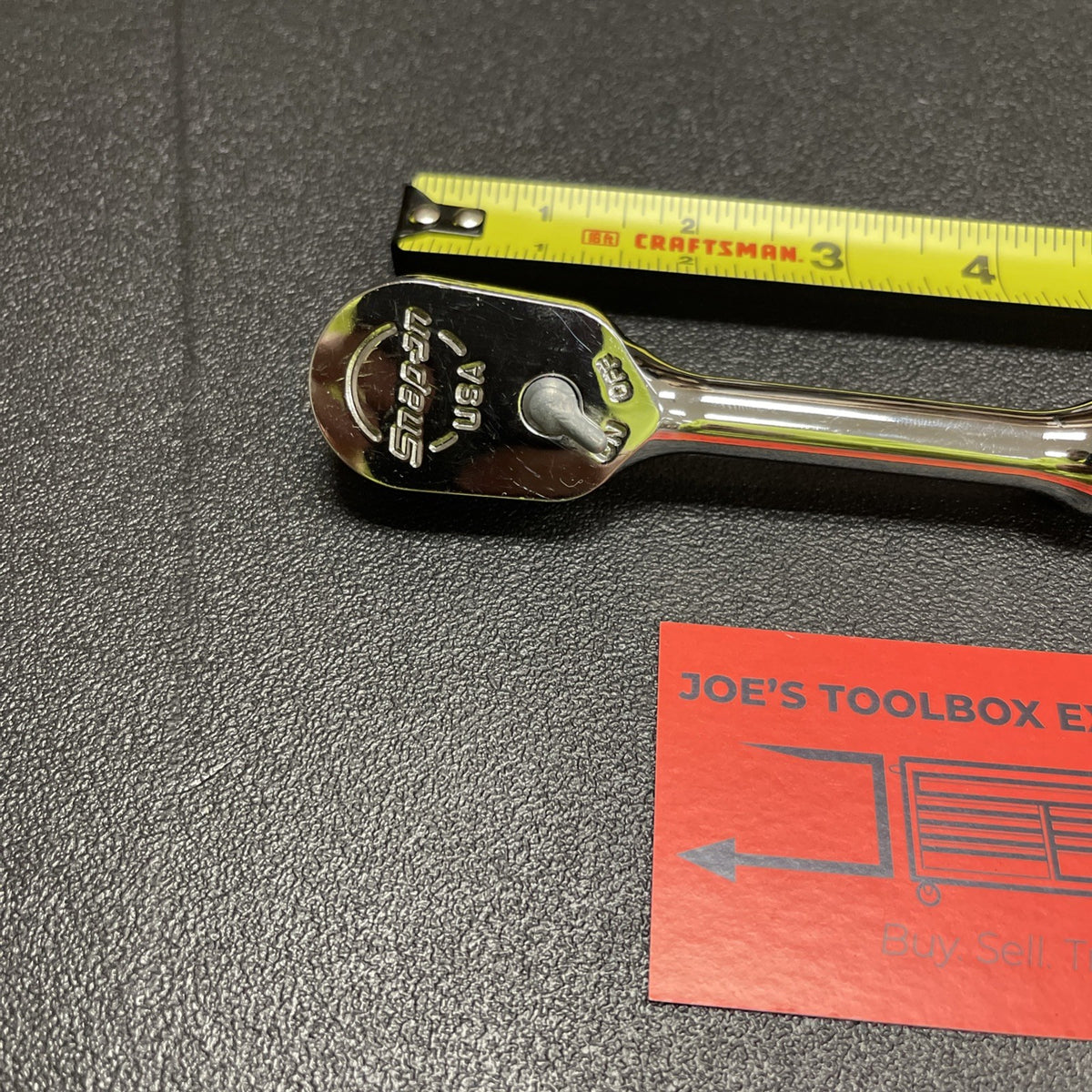 Snap-on Tools USA Used 3/8" Drive Fine Tooth Standard Handle Chrome Ratchet F80
