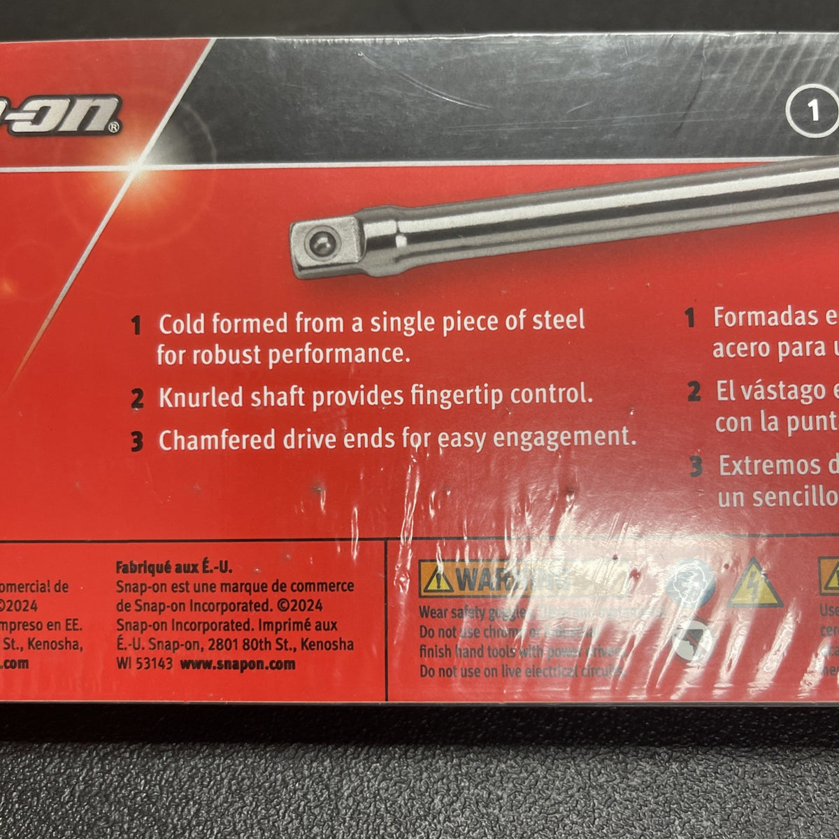 Snap-On Tools 6pc 3/8" Drive Knurled Chrome Socket Extension Set 206AFX USA NEW