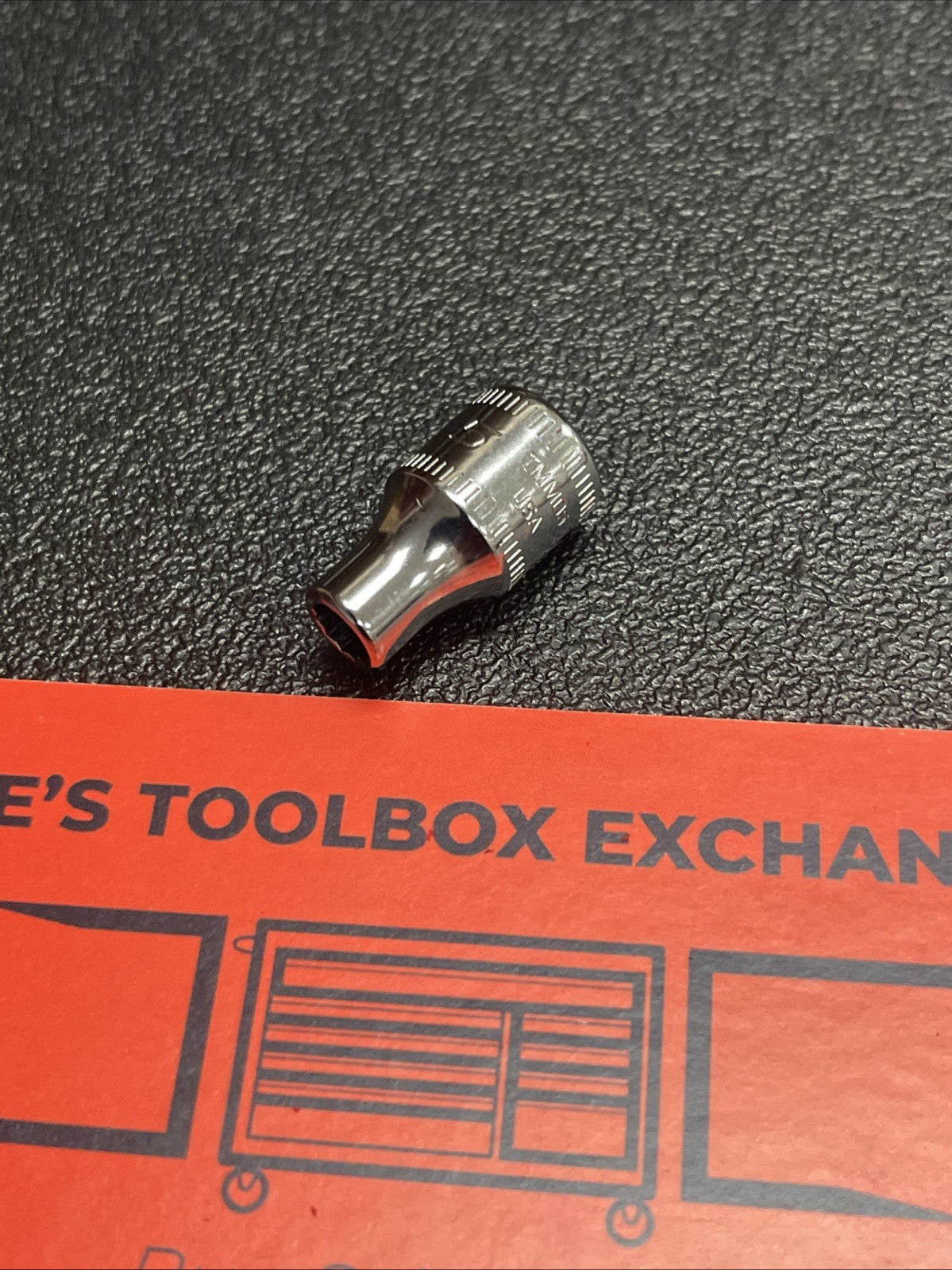 Snap-on Tools USA NEW 1/4" Drive 5mm Metric Shallow 12 POINT Chrome Socket TMMD5