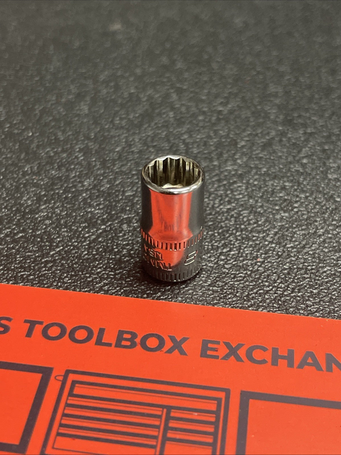 Snap-on Tools USA NEW 1/4" Drive 8mm Metric Shallow 12 POINT Chrome Socket TMMD8