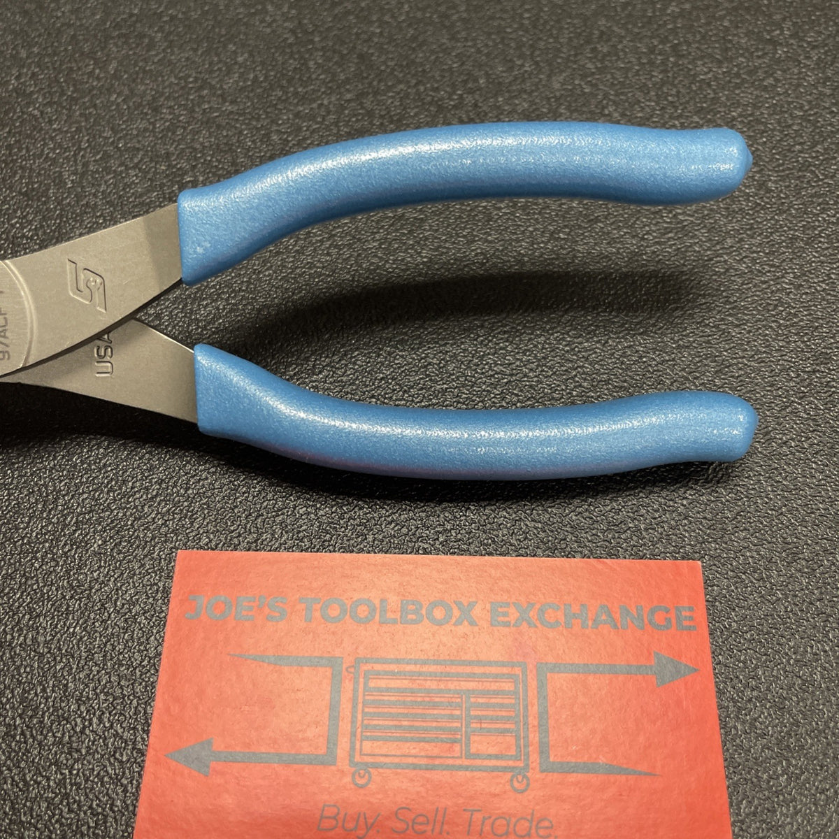 Snap-on Tools USA NEW PEARL BLUE 9" Soft Grip Needle Nose Pliers 97ACF