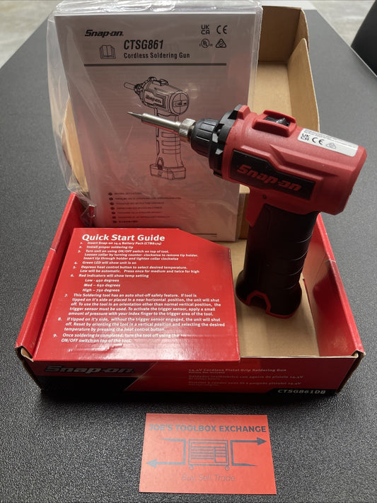 SNAP ON TOOLS CTSG861DB  14.4V Micro Lithium Cordless Soldering Gun Bare Tool