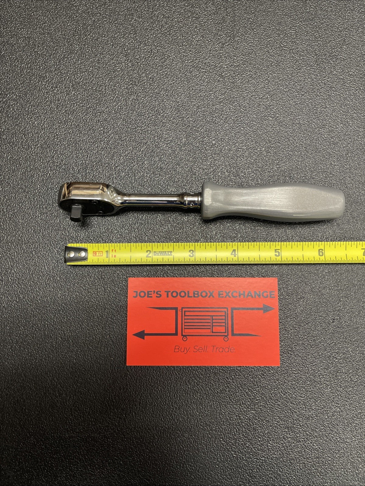Snap-on Tools Dark Titanium Gray 1/4" Hard Grip Fixed Ratchet THLD72DT THLD72