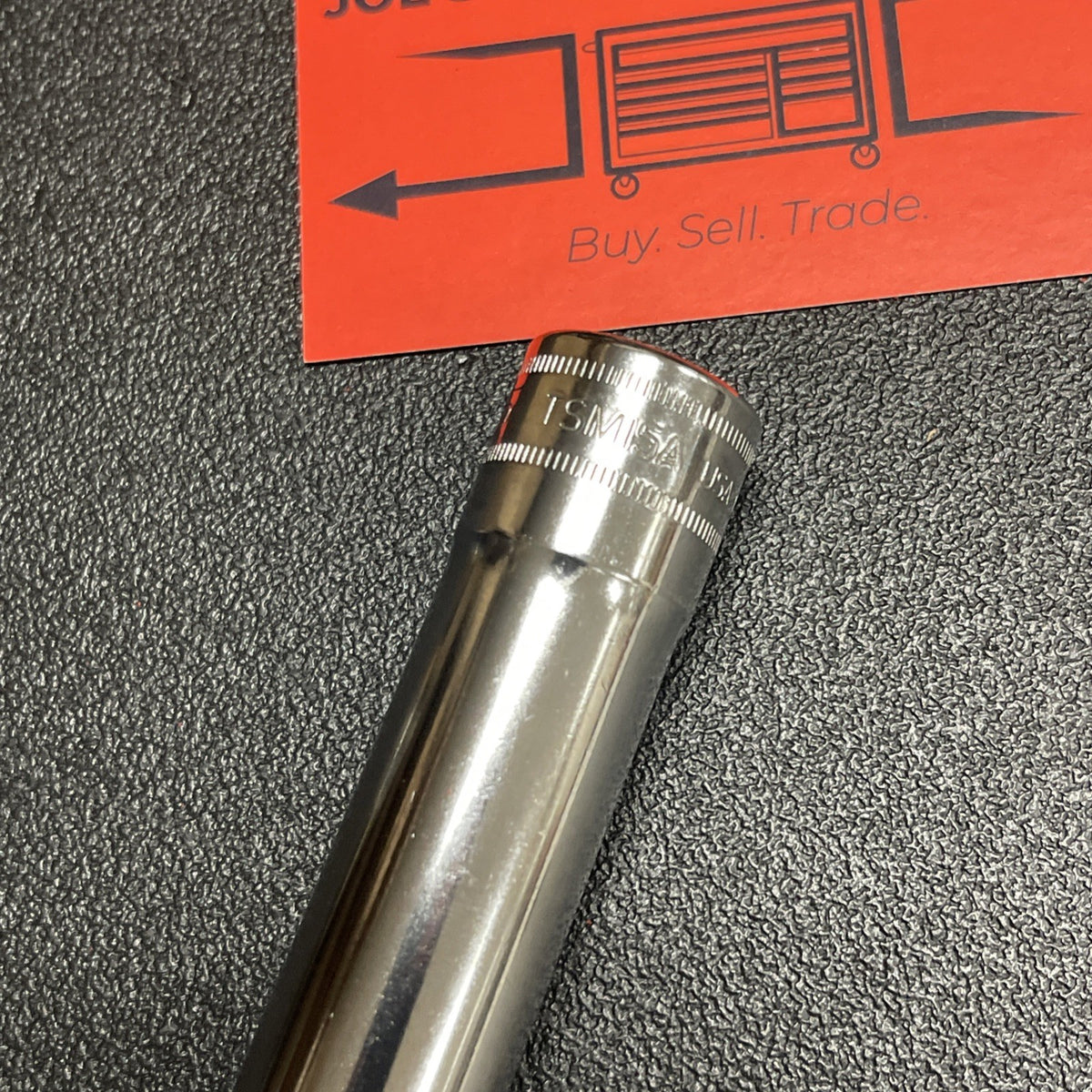 Snap-on Tools USA NEW 1/2" Drive 15mm Metric 6 Point Deep Chrome Socket TSM15A