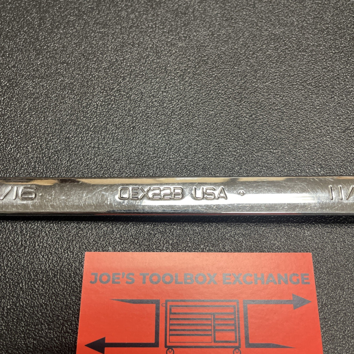 Snap-on Tools USA 11/16" SAE Standard Length Chrome Combo Wrench OEX22B