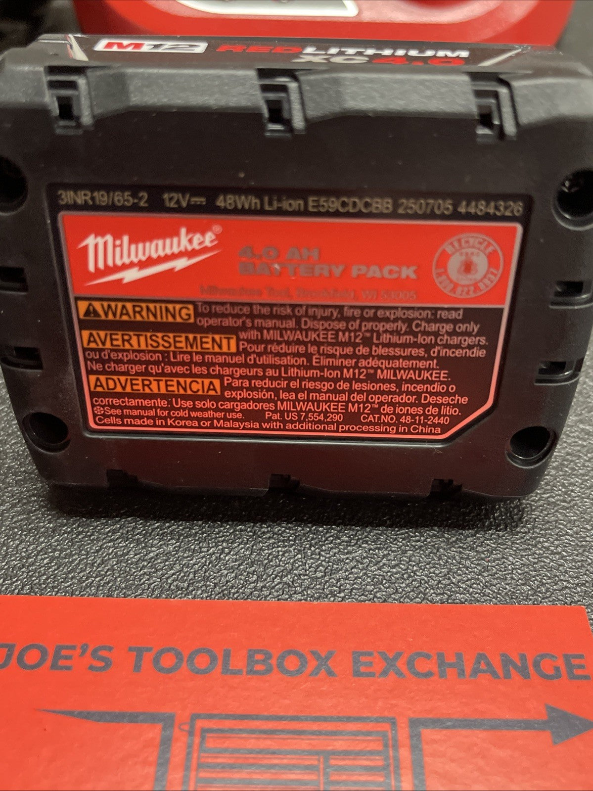 Milwaukee 48-59-2440 M12 Redlithium XC4.0 Starter Kit Extended Capacity