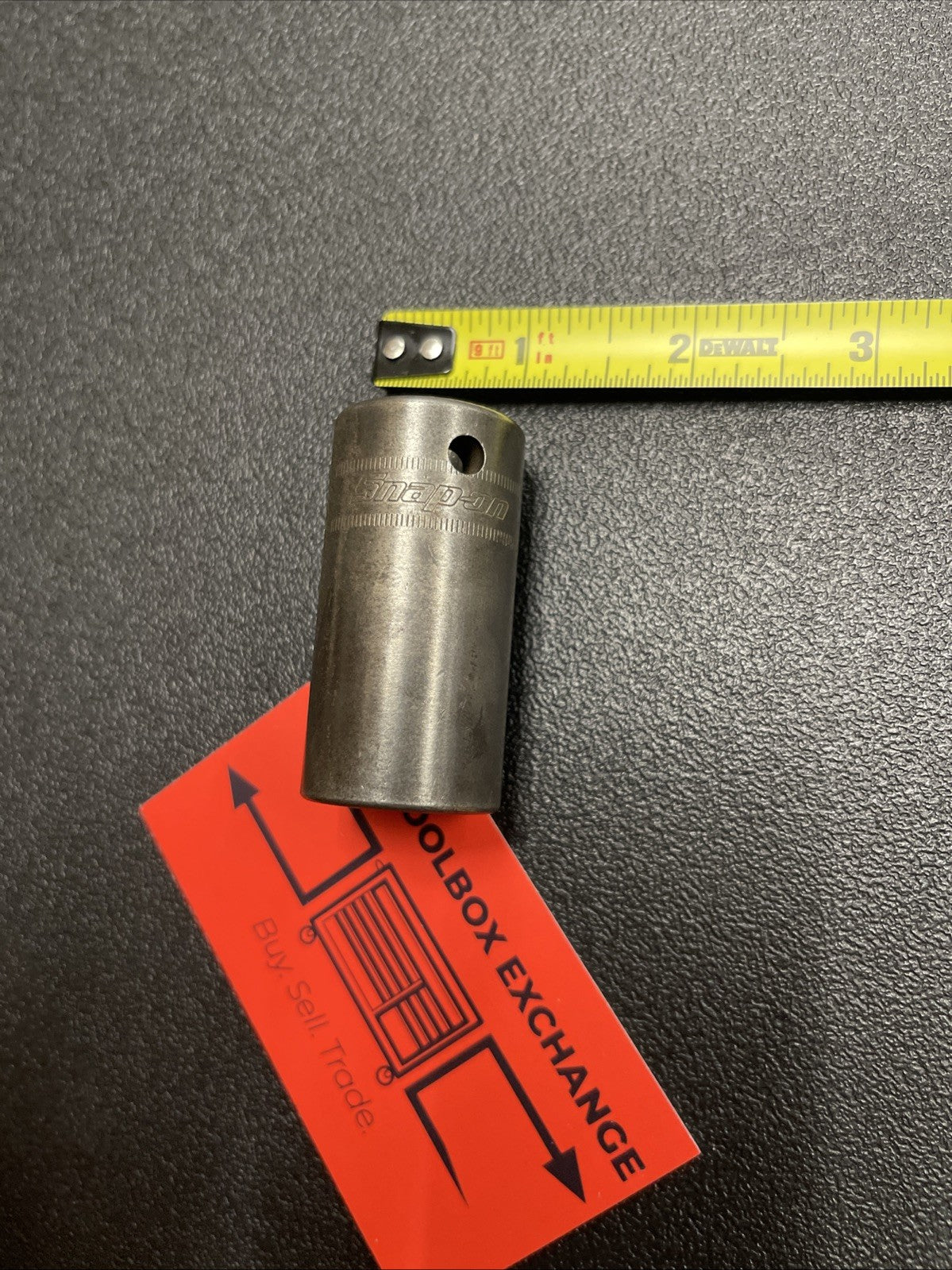 Snap-on Tools USA 1/2" Drive 19mm Metric SEMI DEEP 6pt Impact Socket IMMS190