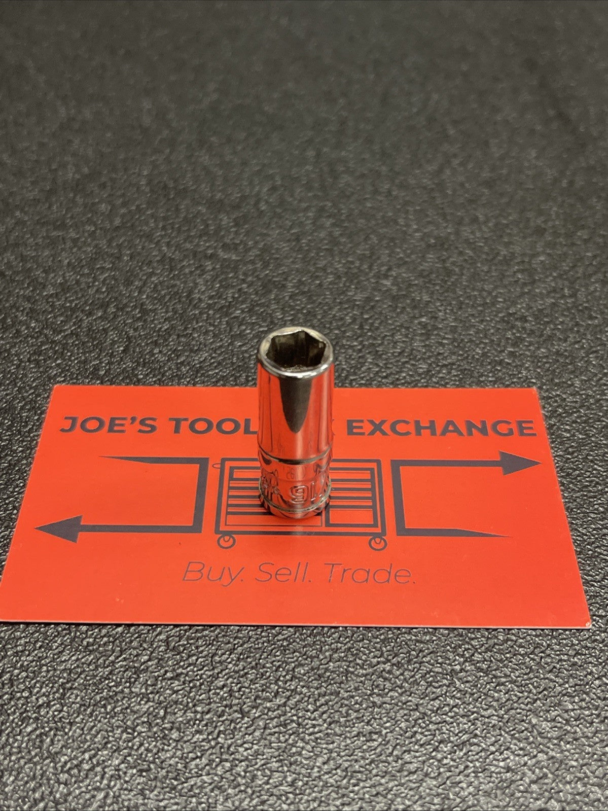 Snap-on 1/4" Drive 6-Point SAE 5/16" Flank Drive Xtra Semi-Deep Socket YTMS10