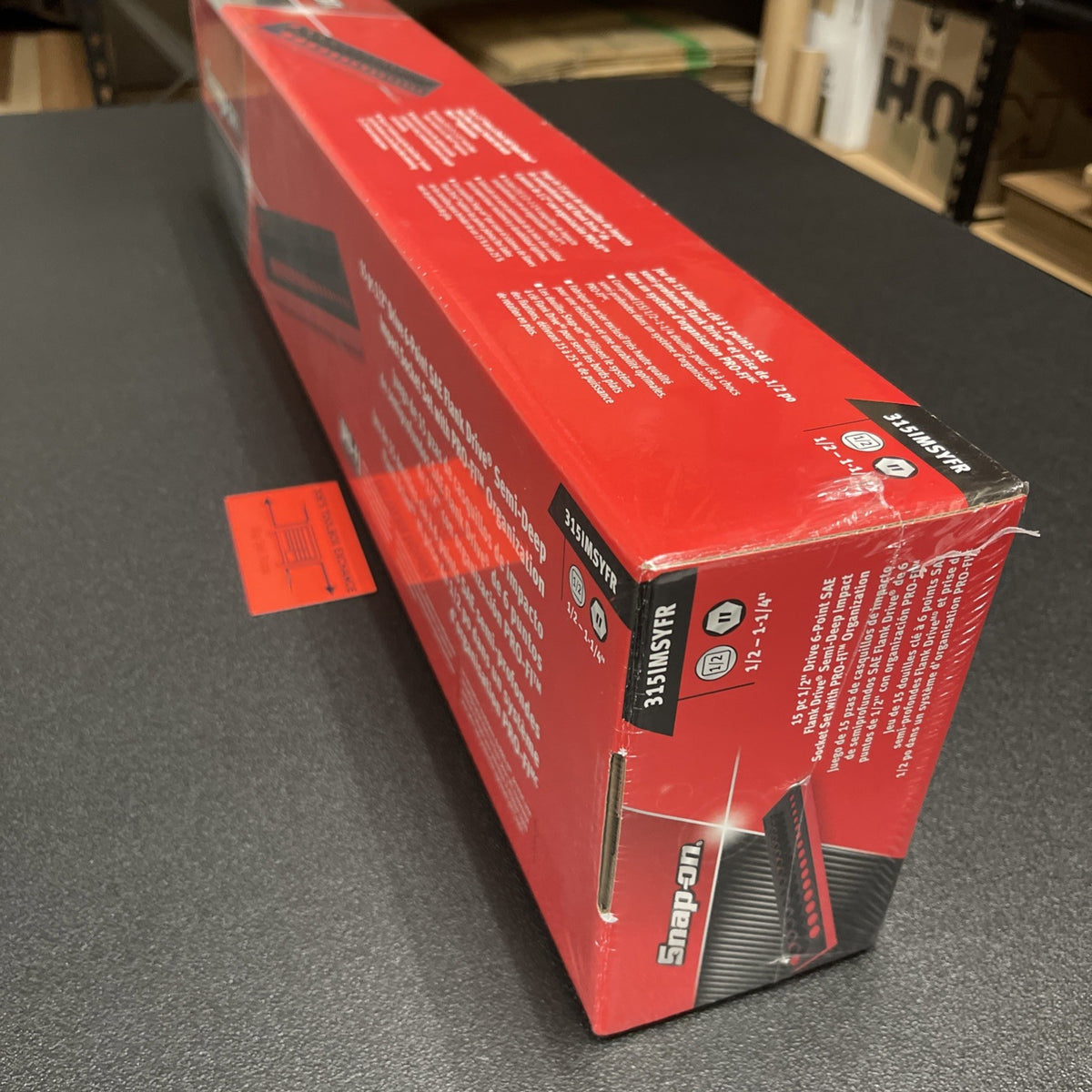 Snap On BRAND NEW 315IMSYFR 15pc 1/2dr SAE Flank Dr Semi Deep Impact Set FOAM