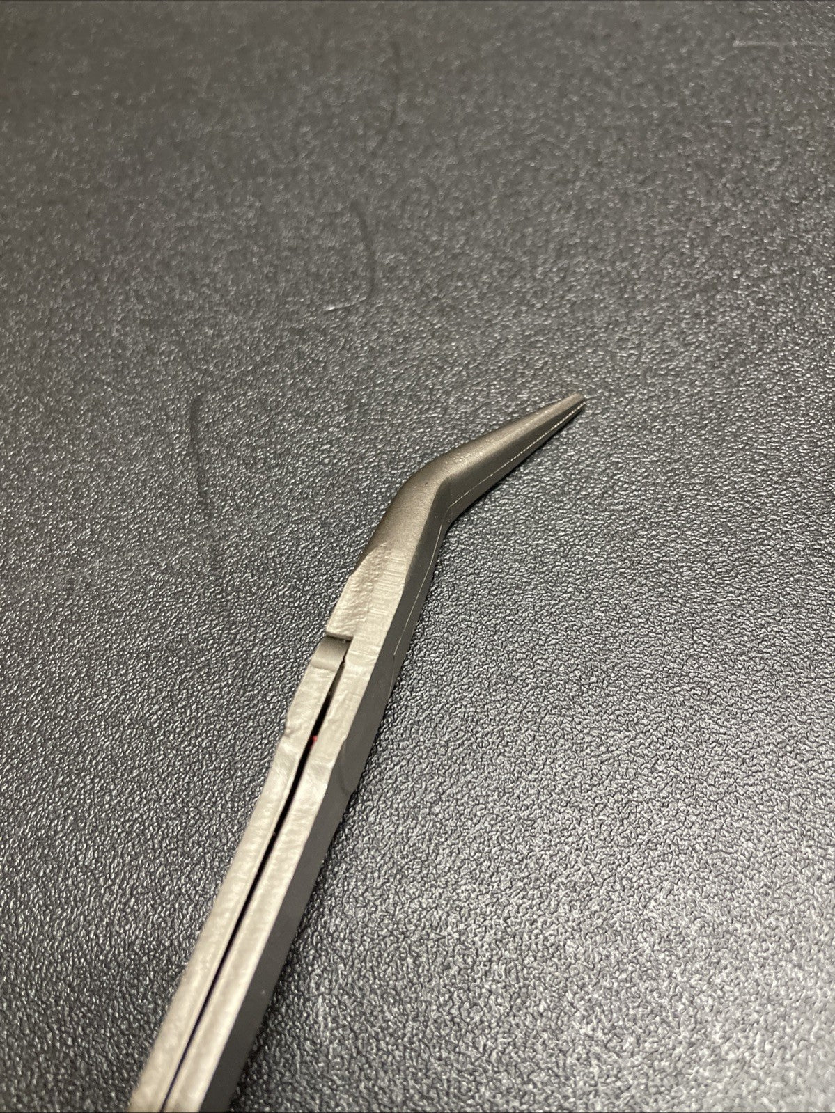 Snap-On Tools NEW BLACK Soft Grip 11" Long 35° Bent Needle Nose Pliers 411CFBK