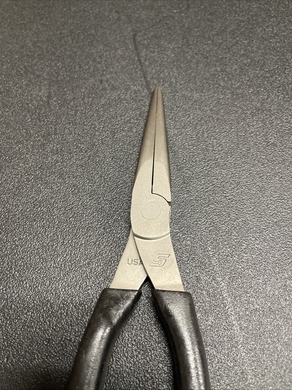 Snap-On Tools USA NEW BLACK Soft Grip 8" Talon Grip Needle Nose Pliers 96ACFBK