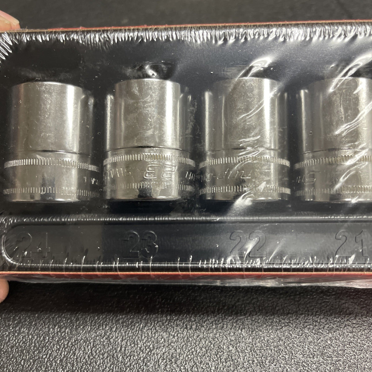 Snap-on Tools NEW 13pc 1/2" Drive METRIC 12 Point Shallow Socket Set 313SWMYA