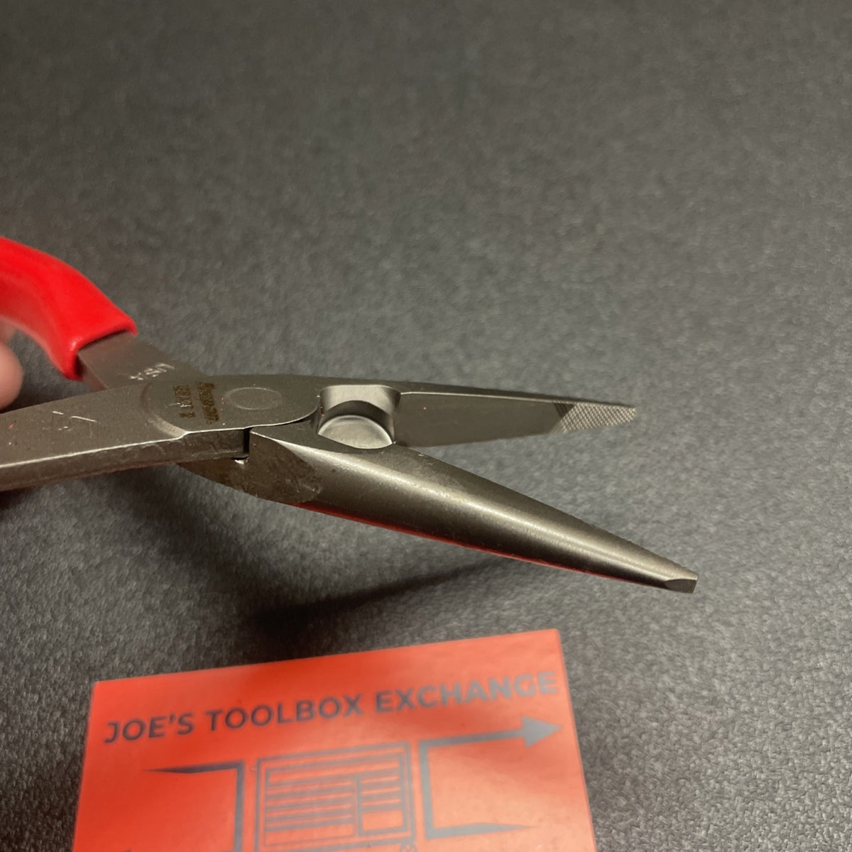 Snap-on Tools USA NEW RED 8" Talon Soft Grip Needle Nose Pliers w/ Cutter 196ACF