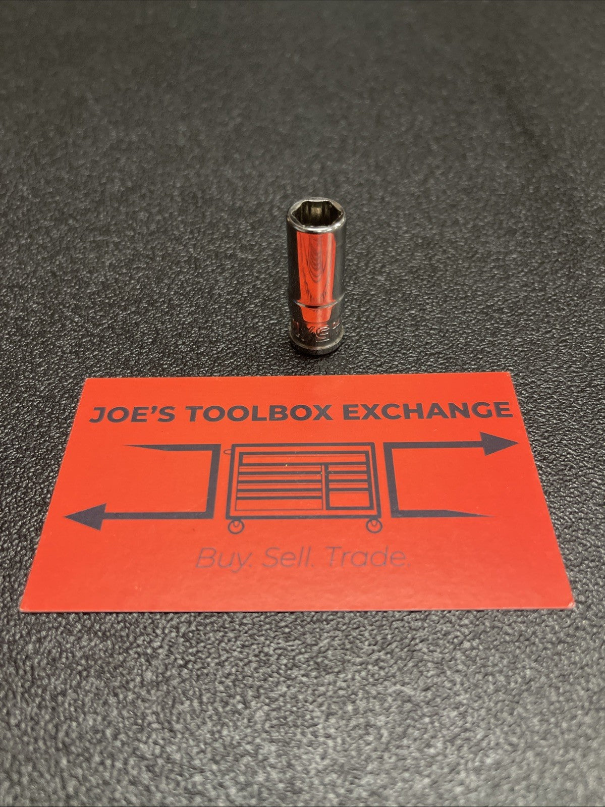 Snap-on 1/4" Drive 6-Point SAE 5/16" Flank Drive Xtra Semi-Deep Socket YTMS10