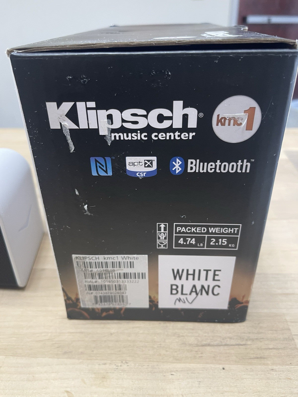 KLIPSCH KMC 1 MUSIC CENTER WIRELESS BLUETOOTH PORTABLE SPEAKER