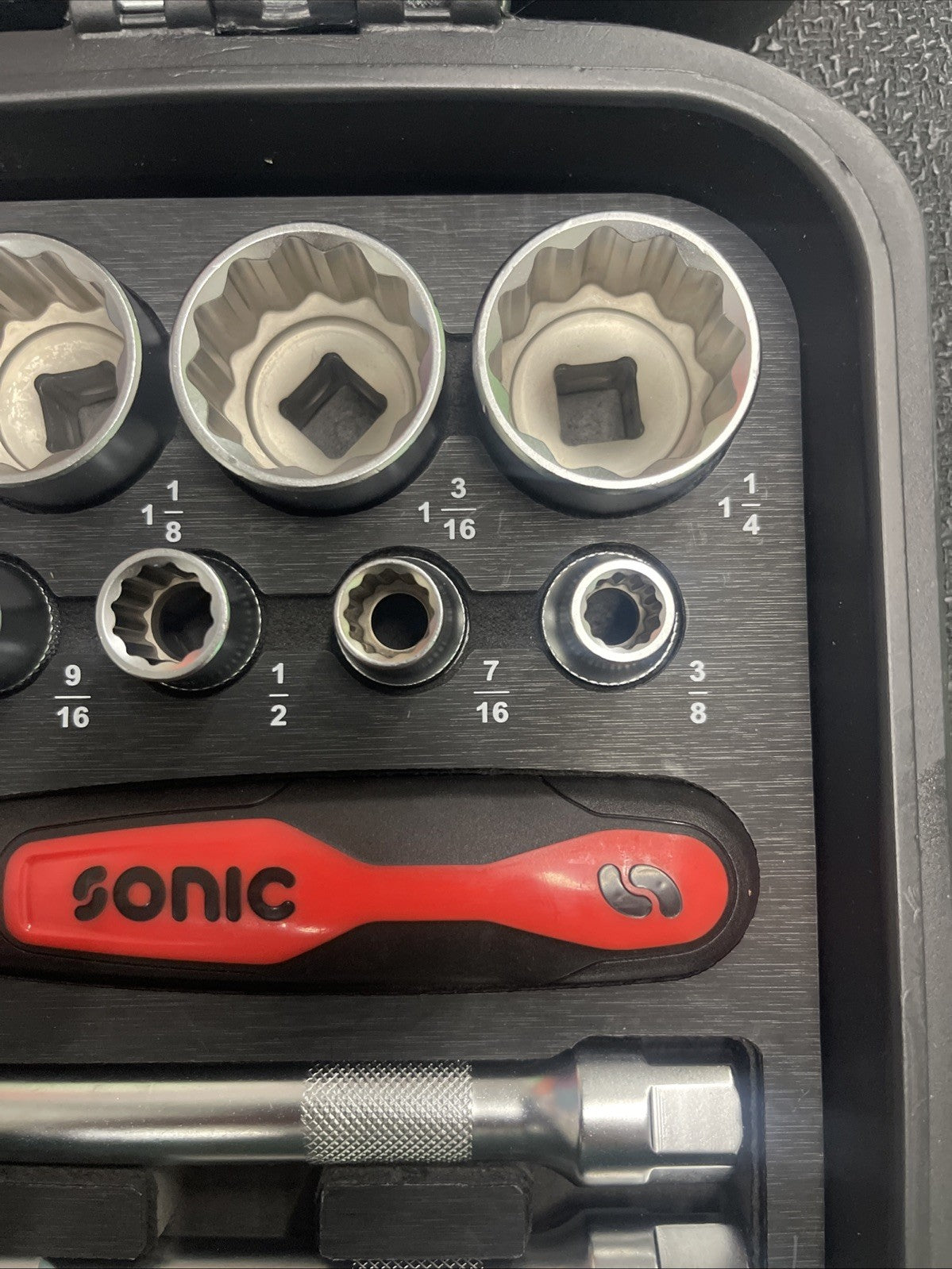 Sonic Socket Wrench Set MCS SAE SOCKET SET 1/4" 1/2", 85-PCS NEW