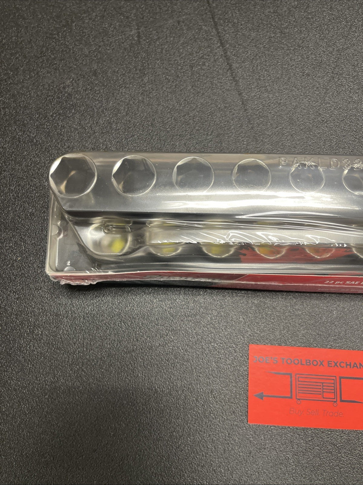 Snap-on Tool 222SFFSFHV 22pc 3/8"dr 1/4-7/8" Shallow/Deep Socket Foam Set Hi-Viz