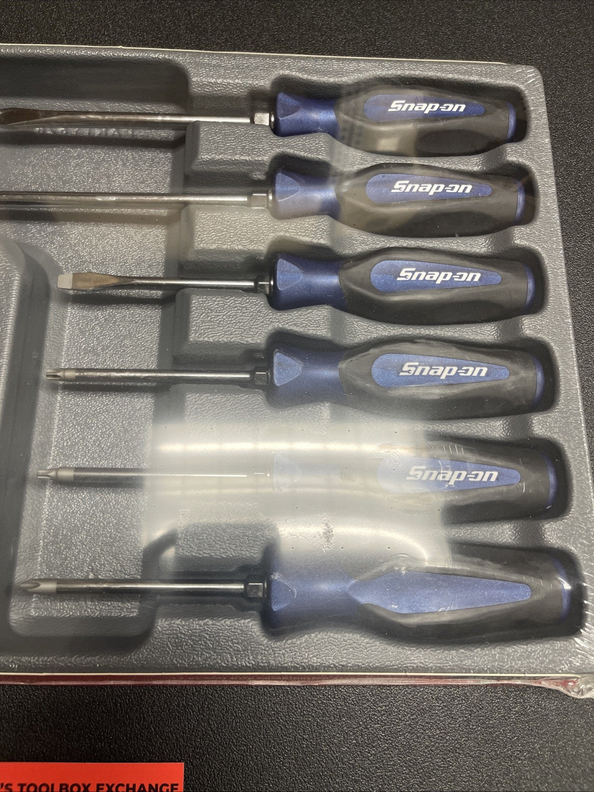 Snap-on USA NEW 12PC Power Blue Soft Grip MIX TIP Screwdriver Set SGDXW120BMB