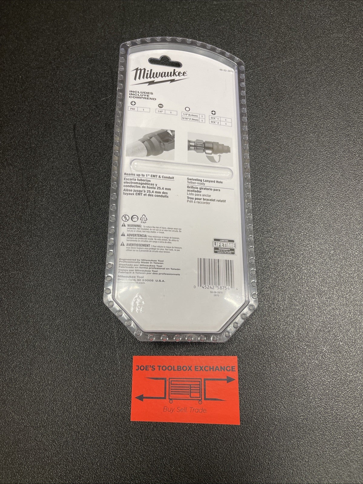 Milwaukee 48-22-2870 7in1 Screwdriver Conduit Reamer With ECX Bit