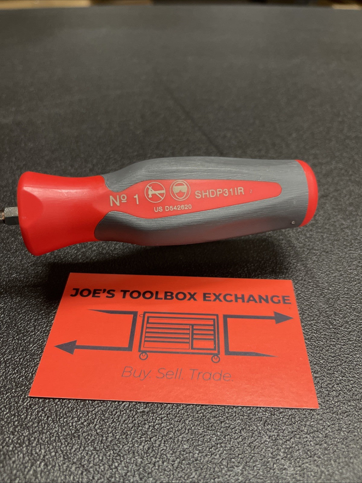 Snap-on Tools USA NEW RED Hard Handle #1 Phillips Head Screwdriver SHDP31IR