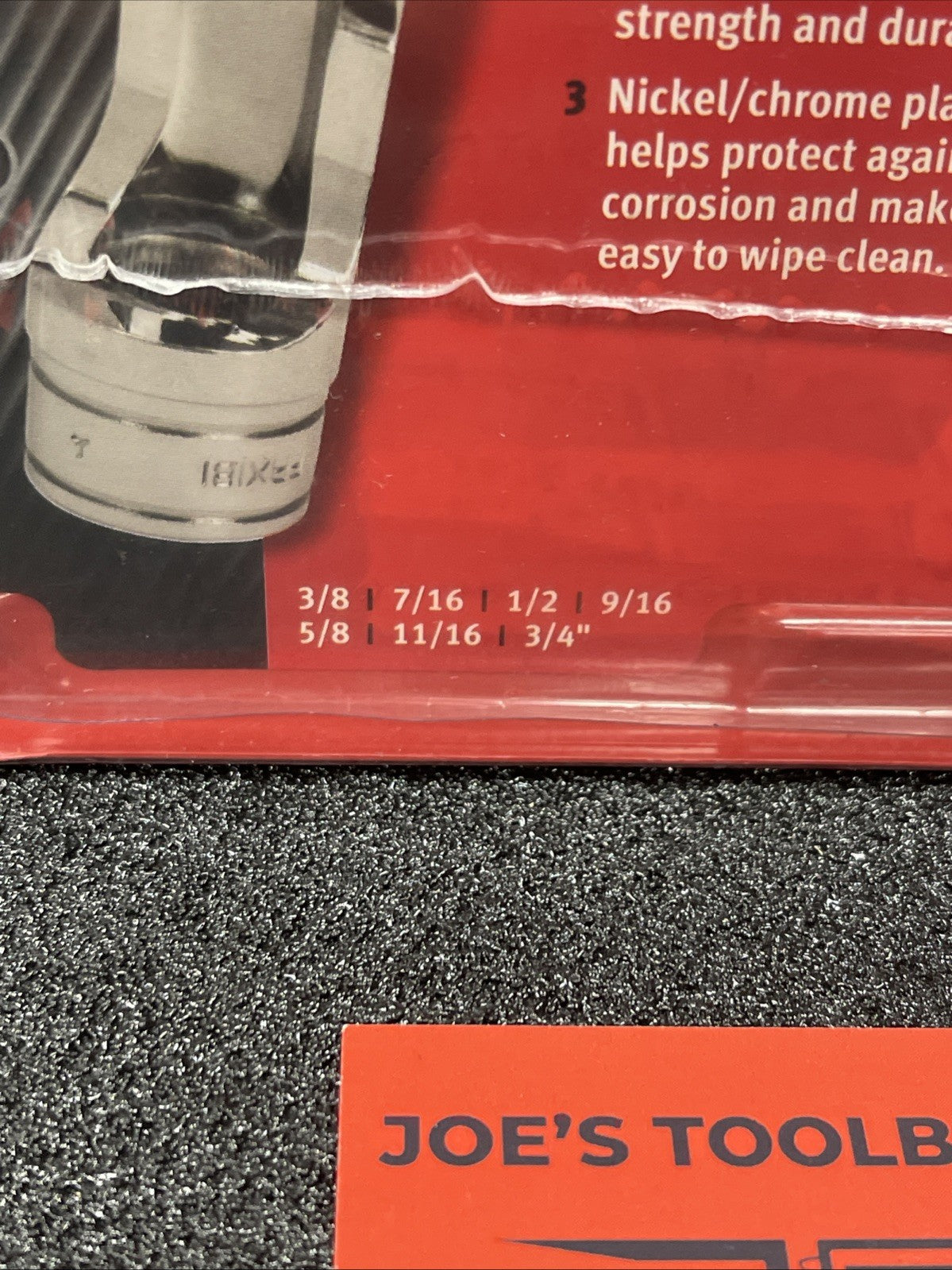 Snap-on Tools USA NEW 7pc 3/8" Drive SAE Deep 6pt Flare Nut Socket Set 207FRX