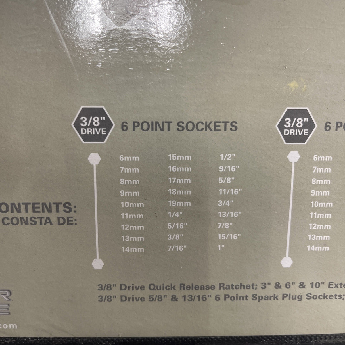 NEW-Matco Tools Silver Eagle 3/8" Dr General Service Set SAE METRIC SET SB59SE